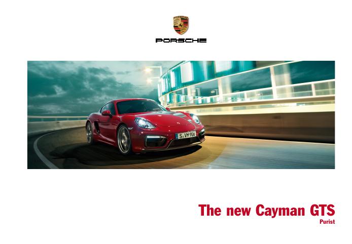 Рекламный буклет Porsche 981 Cayman GTS US
